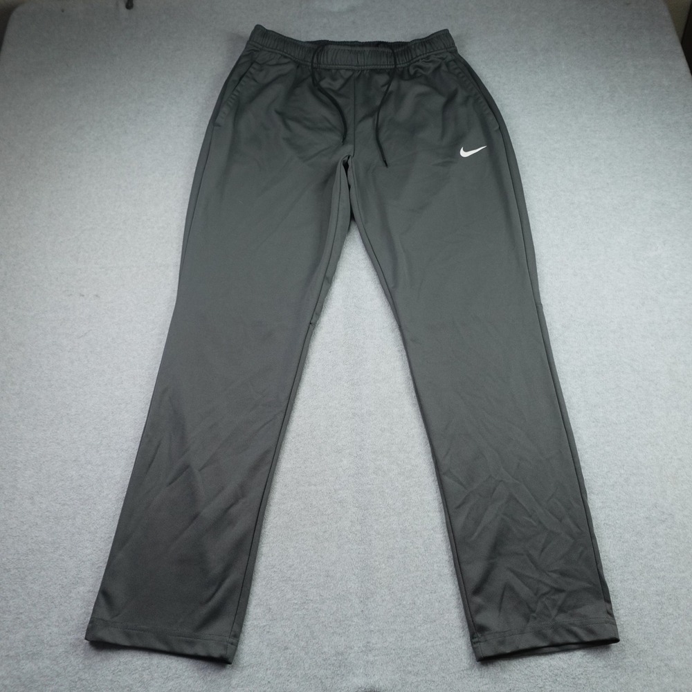 Nike Track Pants Mens Large Gray Athletic Dri-FIT Training Soccer